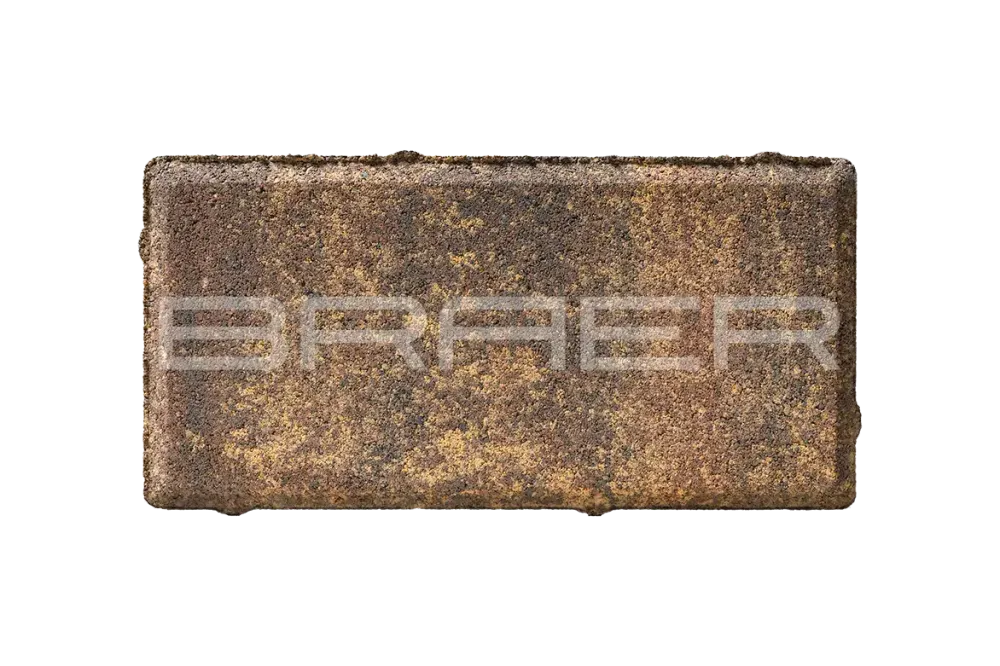 Тротуарная плитка Braer Прямоугольник, Color Mix Мальва, 60 мм
