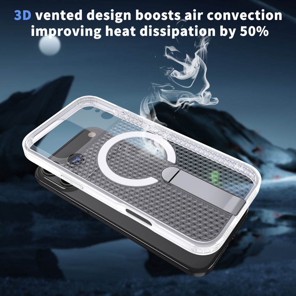 Прозрачный чехол Mesh Pro Magnetic Case для iPhone 17 Pro