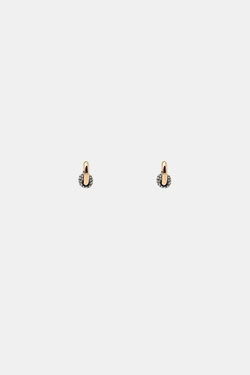 ZARA СЕРЬГИ-КОЛЬЦА СО СТРАЗАМИ, ЗОЛОТИСТЫЙ