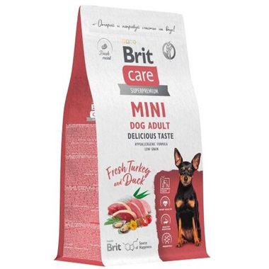 Brit Care Mini Adult Delicious Taste Индейка/Утка для собак 400 г