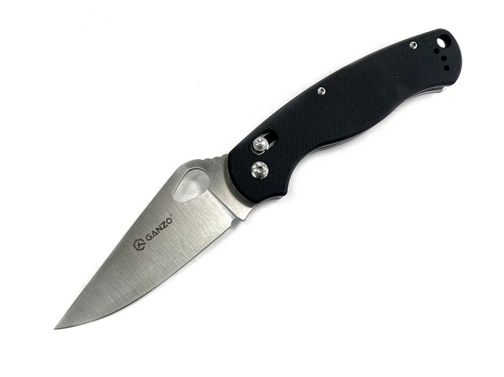 Нож Ganzo G729 черный , G729-BK (Spyderco)