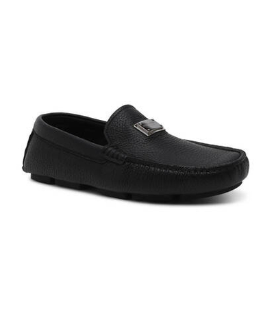 Кожаные мокасины Dolce & Gabbana - черный(A50596 A8034)
