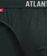 Мужские трусы слипы спорт Atlantic, набор 5 шт., хлопок, каберне + серый меланж + изумрудные + черные + темно-голубые, 5SMP-004
