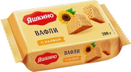 Вафли Яшкино с халвой 200г