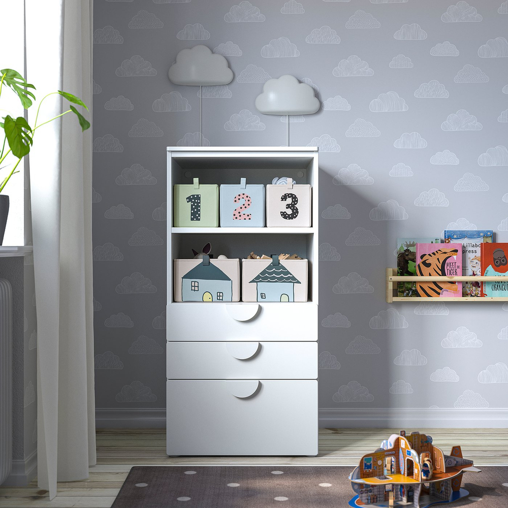 IKEA BARNDRÖM  (ИКЕА БАРНДРЁМ)  -  Коробка - бежевый 26х37х17 см