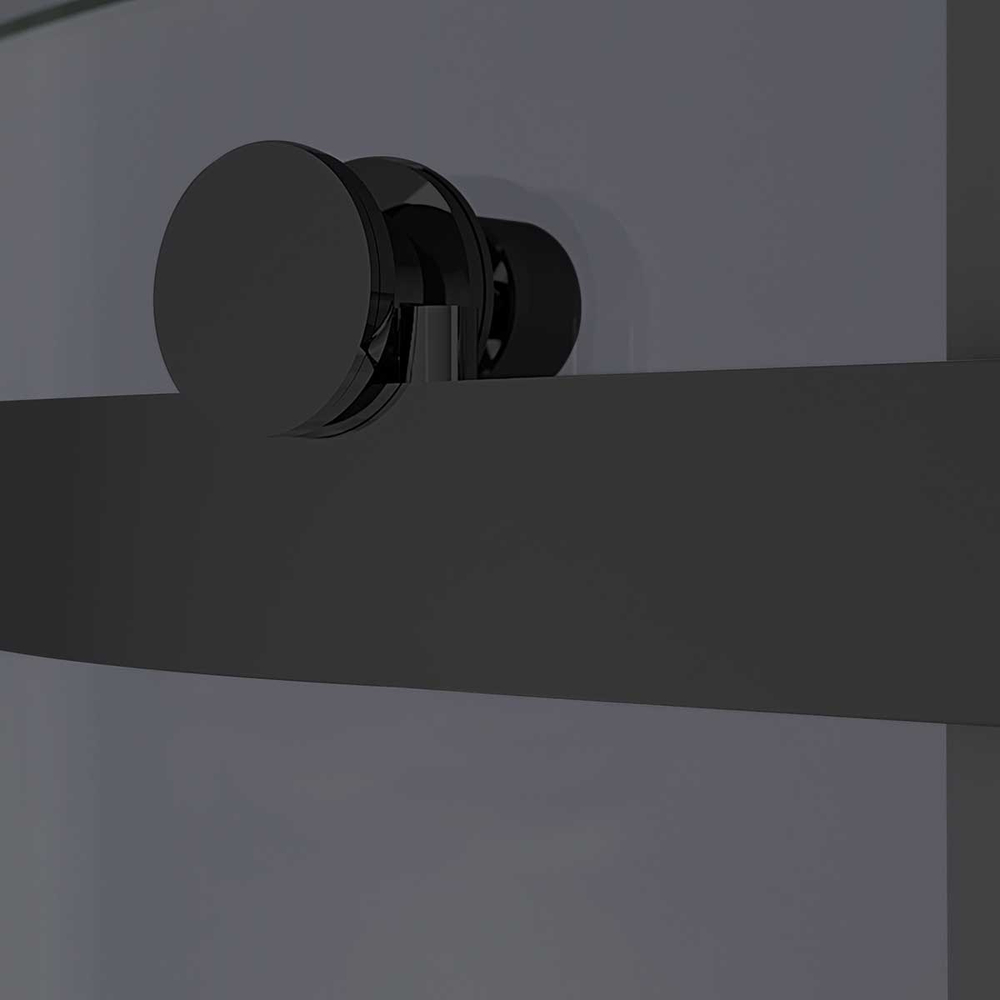 Душевой уголок Vincea Комо-Н (Como-N) VSR-4CN8014CGB, 1400*800, черный, стекло тонированное