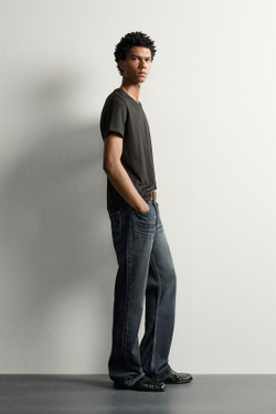 ZARA ДЖИНСЫ FLARE FIT, ЗЕЛЕНОВАТО-СИНИЙ