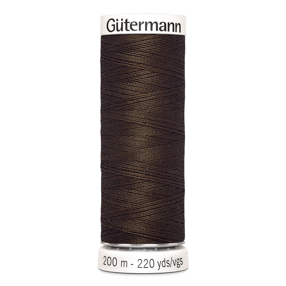 Нить Sew-All 200 м, Gutermann, 817 глубокий коричневый
