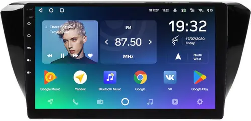 Магнитола для Skoda Superb 2015+ (без штатного усилителя) - Teyes CC2 PLUS монитор 10.1" QLED, Android 10, Быстрая, SIM-слот