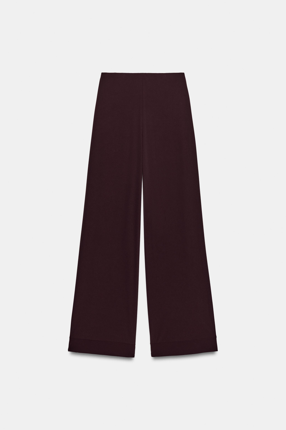 БРЮКИ ПРЯМОГО КРОЯ ИЗ КРЕПА С РАЗРЕЗАМИ — ZARA