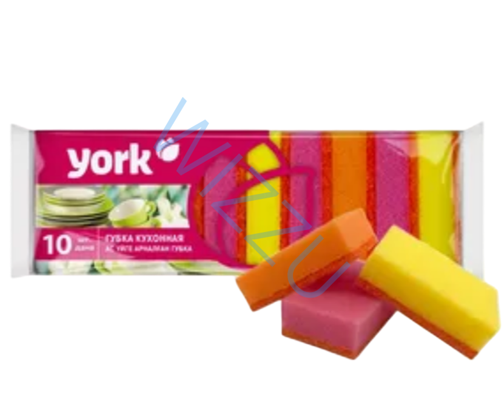 Губки для посуды  Джамбо YORK р-р: 90 x 60 x 30 мм