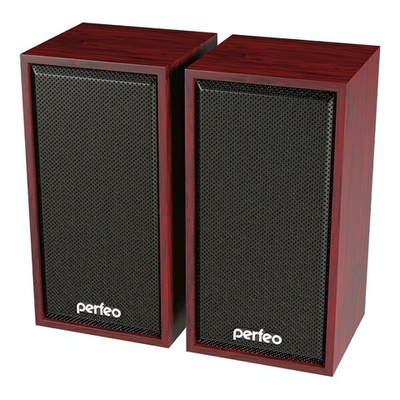 Колонки Perfeo CABINET 2*3 Вт USB, махагон PF-84