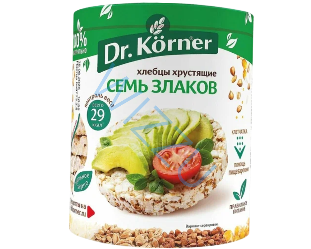 Хлебцы 7 злаков 0100/20 шт