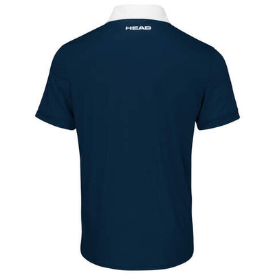 Мужское теннисное поло Head Slice Polo Shirt M - dark blue/white