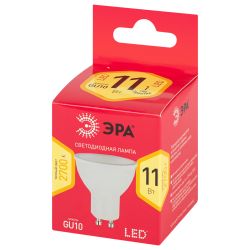 Лампа светодиодная ЭРА RED LINE LED MR16-11W-827-GU10 R 11Вт софит теплый белый свет GU10 | Лампы cветодиодные Точечные (Софиты) (MR, PAR)
