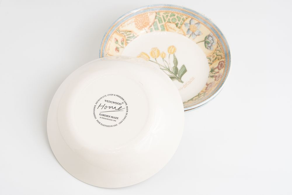 Набор из трех глубоких тарелок «Садовый лабиринт» (Garden Maze) из серии Wedgwood Home