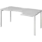 Стол эргономичный правый на металлокаркасе НТМП.П-040.ПР  1400x1000x750 Аргентум-МП