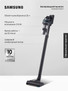 Вертикальный беспроводной пылесос Samsung VS20C8527TB/EV, 210 Вт, 0,8 л