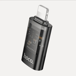 Переходник Hoco UA36A Lightning male to Type-C female OTG adapter, черный