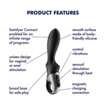 Анальный вибратор Satisfyer Heat Climax с функцией нагрева