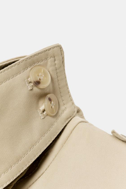 ZARA ТРЕНЧ WATER-REPELLENT С ПОЯСОМ — ZW COLLECTION, СВЕТЛЫЙ ЖЕЛТО-КОРИЧНЕВЫЙ