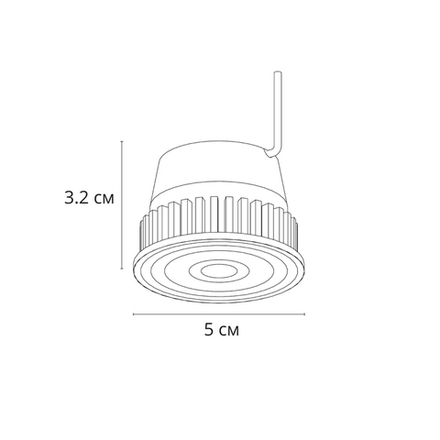 Светодиодный модуль диммируемый Arte Lamp ORE A22071-3K, 1хLED