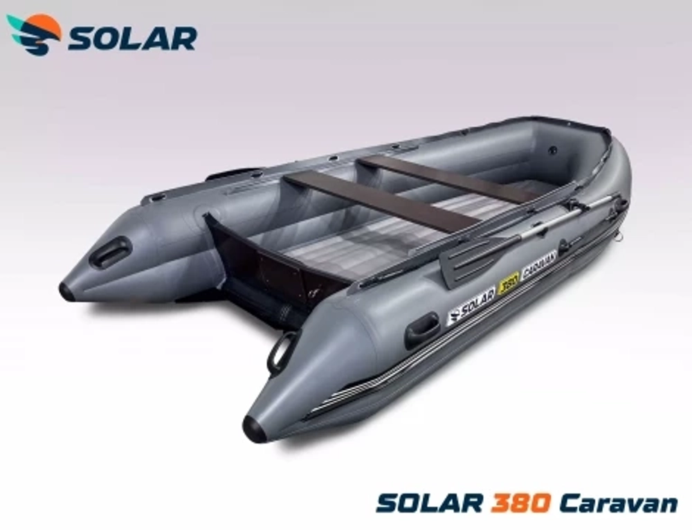 Лодка надувная моторная solar-380 caravan к