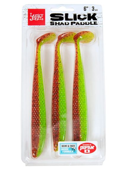 Виброхвосты LJ 3D Series SLICK SHAD PADDLE 6.0in (15.20)/Z15 3шт