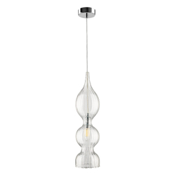 Светильник подвесной Crystal Lux IRIS SP1 B TRANSPARENT