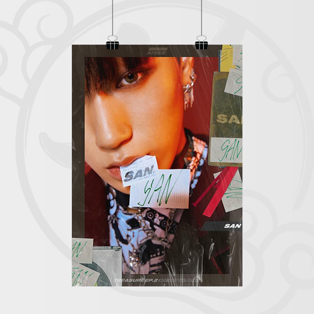 Постер А4 - ATEEZ - TREASURE EP.2: ZERO TO ONE