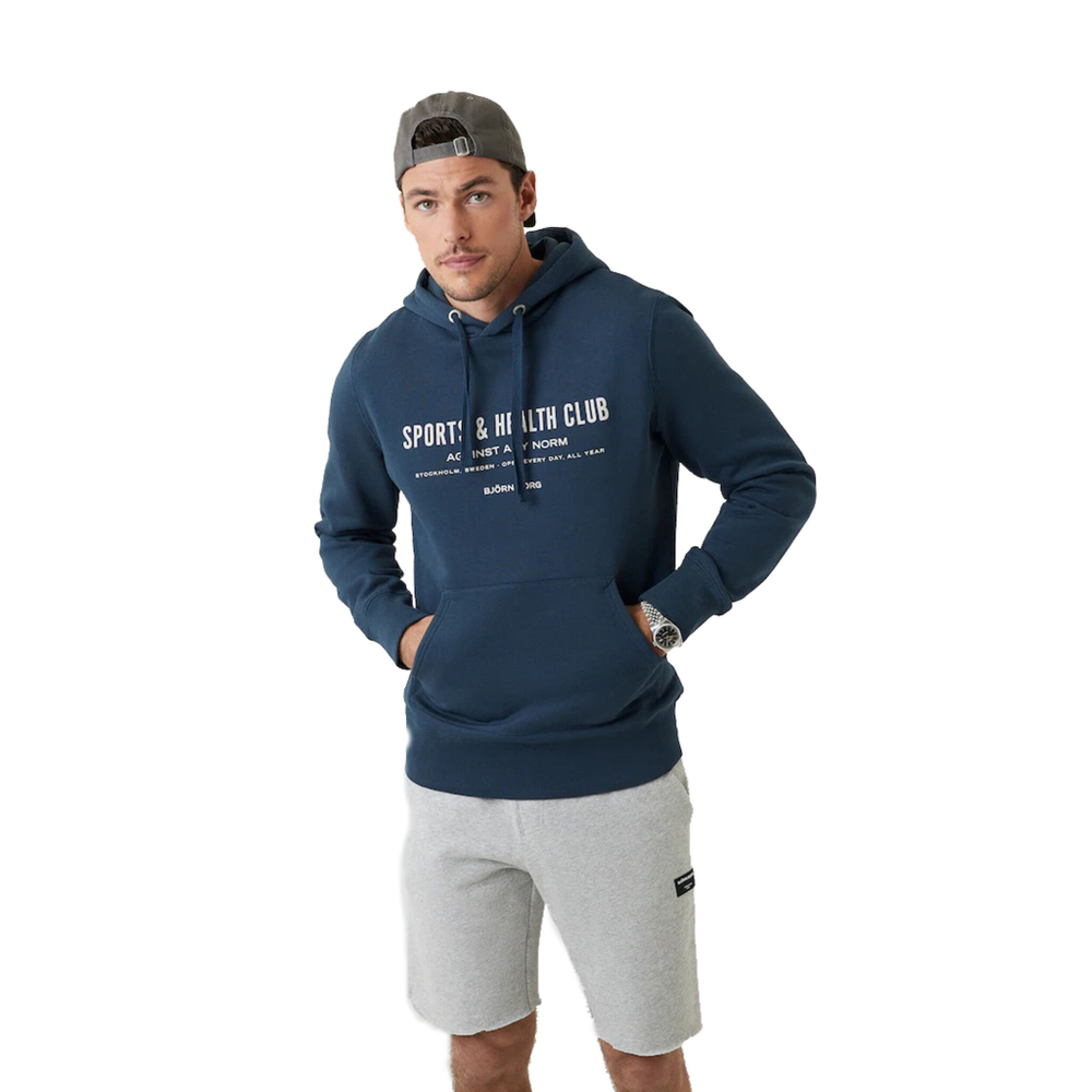 Мужская кофта теннисная Björn Borg STHLM Hoody Men - Blue