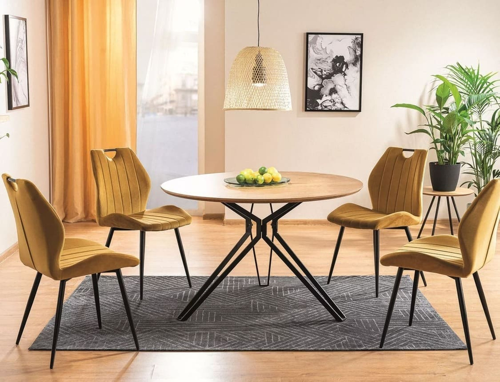Стул SIGNAL ARCO Velvet Bluvel 68 карри/черный