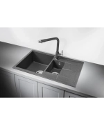 Кухонная мойка Kuppersberg MODENA 60 NL 1,5B1D DARK ROCK фото 2