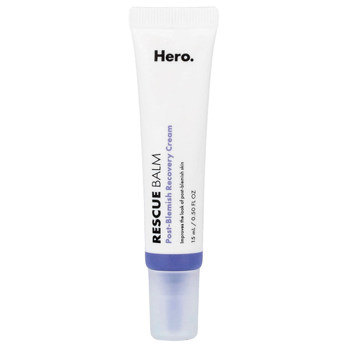 Hero Cosmetics, Rescue Balm, восстанавливающий крем для устранения высыпаний, 15 мл (0,5 жидк. унции)