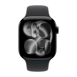Умные часы Apple Watch Series 11 GPS, 42mm, Jet Black Aluminium Case with Black Sport Band, M/L