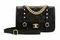 Черная стеганая сумка Chanel из состаренной телячьей кожи