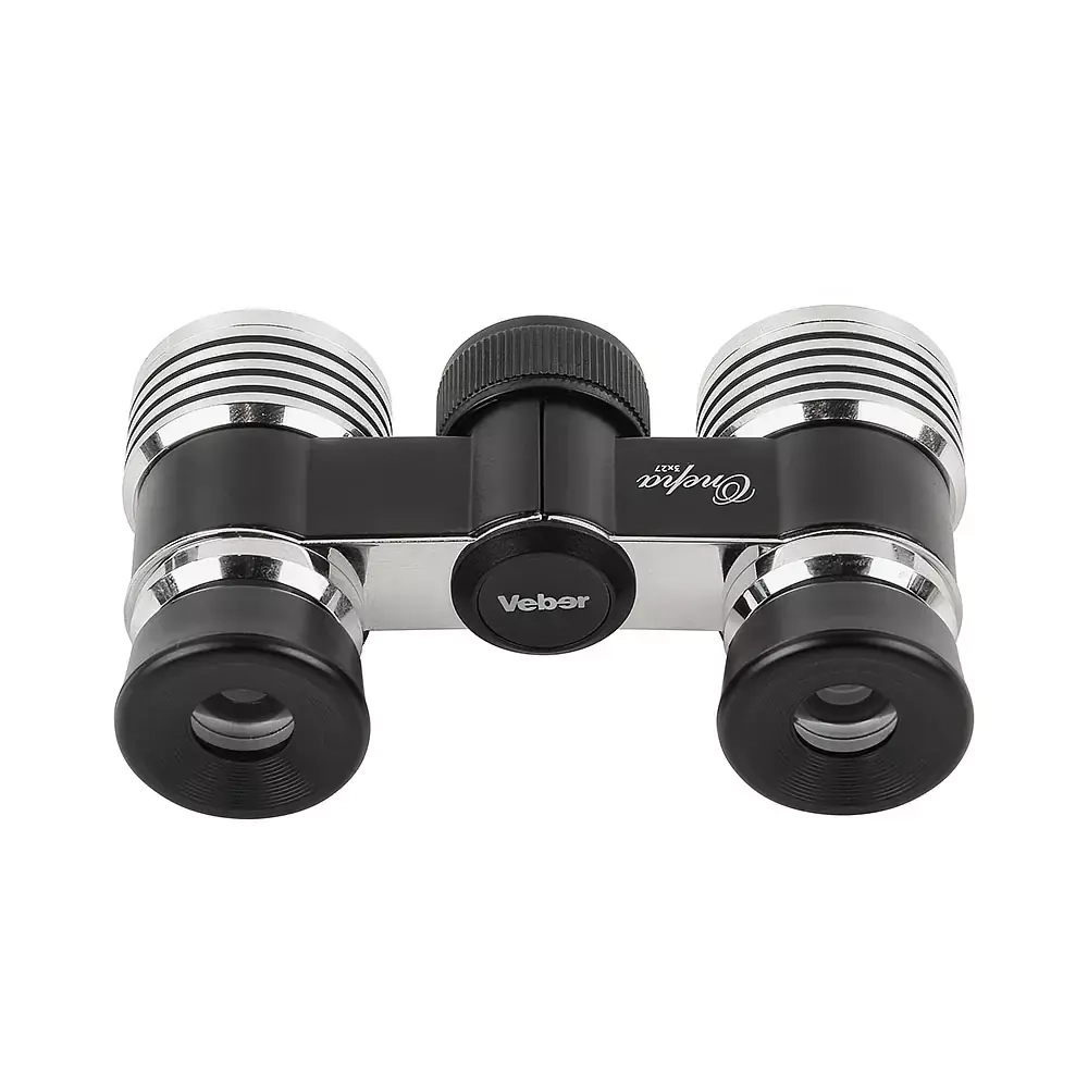 Бинокль Veber Opera БГЦ 3х27 театральный фокус, Black/Silver