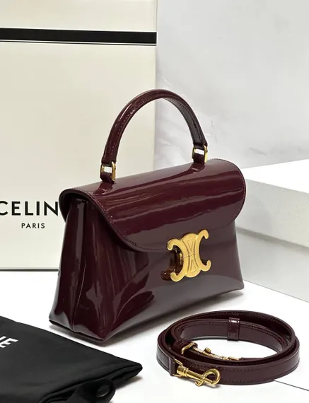 Сумка Celine TEEN NINO бордовая