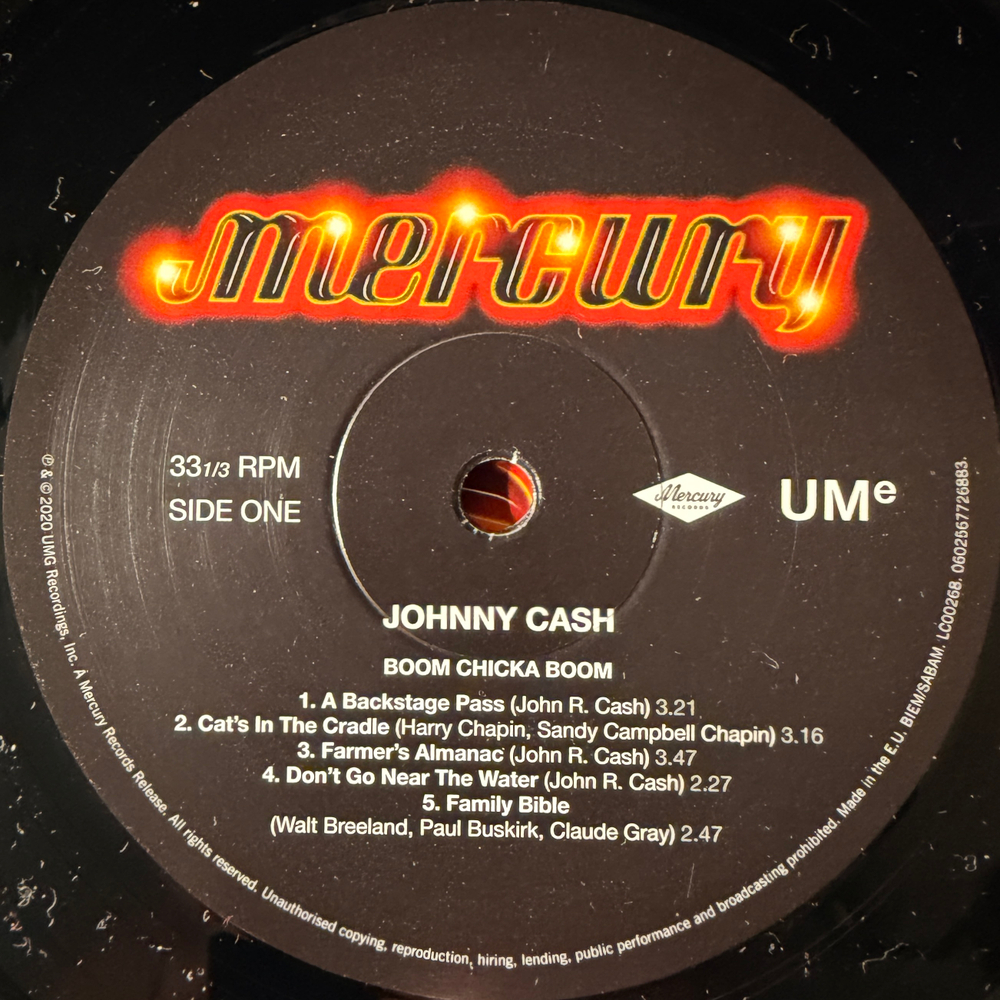 Johnny Cash – Boom Chicka Boom (Германия 2020г.) Т