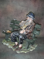 Фарфор. Статуэтка. Обед бродяги. Capodimonte. Италия