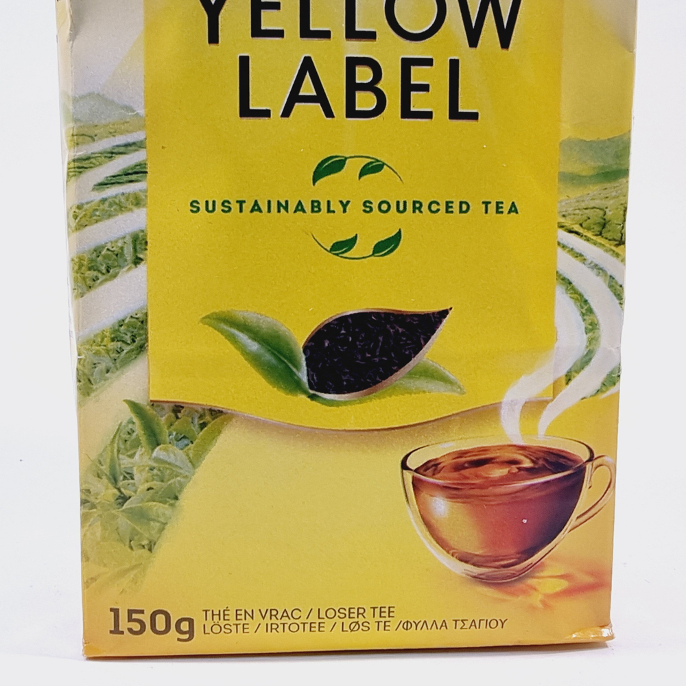 Чай черный рассыпной Lipton Yellow Label 150 г (Из Финляндии)