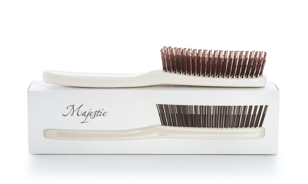 Расческа Majestic Scalp Brush белый жемчуг