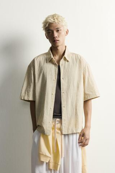РУБАШКА BOXY FIT В КЛЕТКУ — ZARA · 6103/426