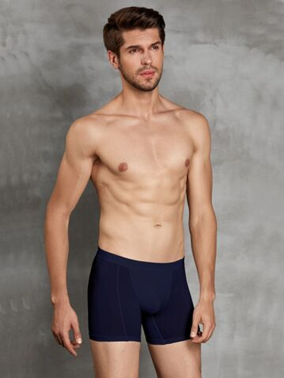 Мужские трусы-боксеры +size Doreanse Cotton Premium (Размер: 5X) (Цвет: темно-синий)