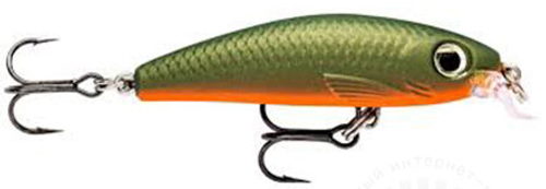 Воблер RAPALA Ultra Light Minnow 06 /GAU /медленно тонущ. / 0,6-0,9м  6см, 4гр.