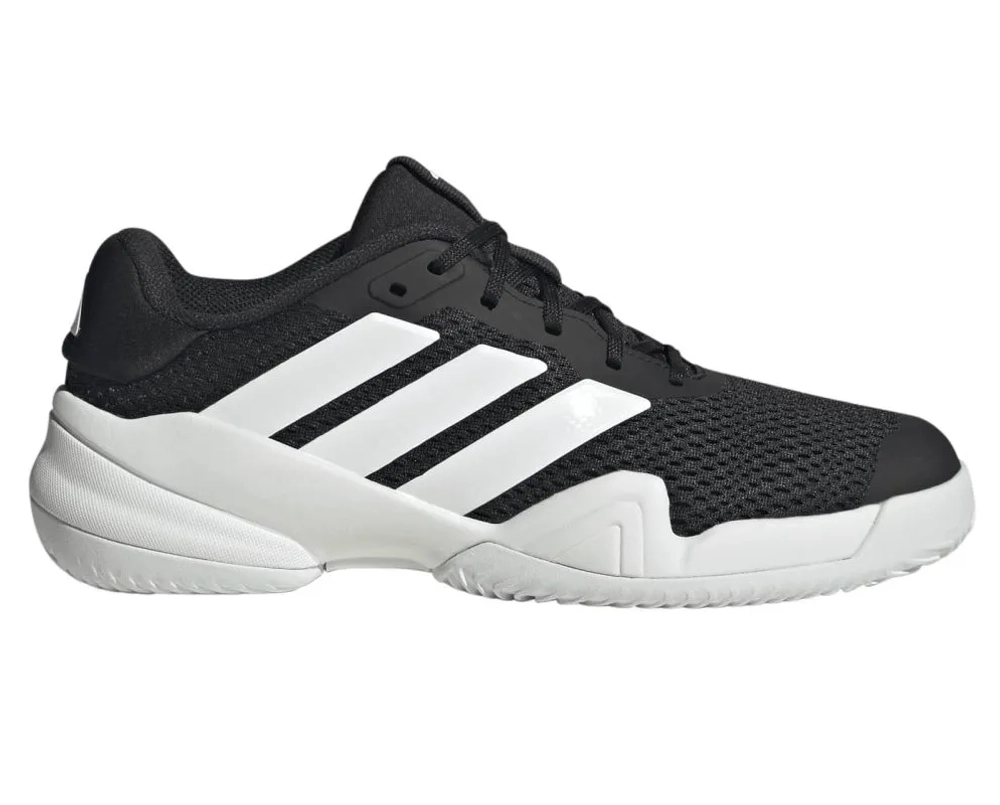 Детские Кроссовки теннисные  Adidas Barricade K - core black/cloud white/core black