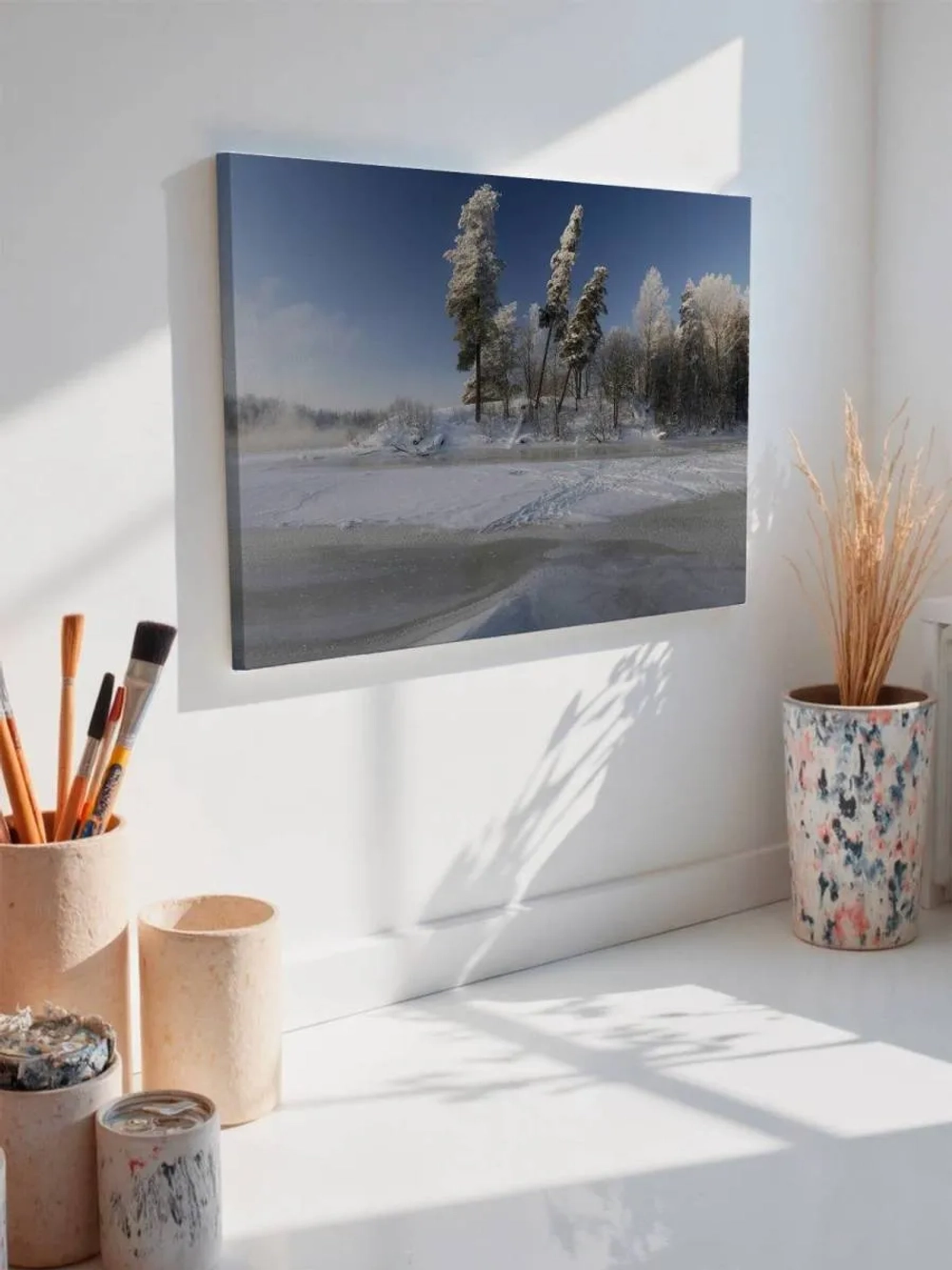 Картина на стену 40 X 50 Зимний пейзаж
