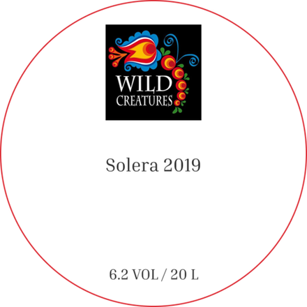 Пиво Вайлд Криэйчерс Солера 2019 / Wild Creatures Solera 2019 20л - кег