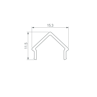 Экран ARH-DECORE-S12 Square Clear (Arlight, Пластик)