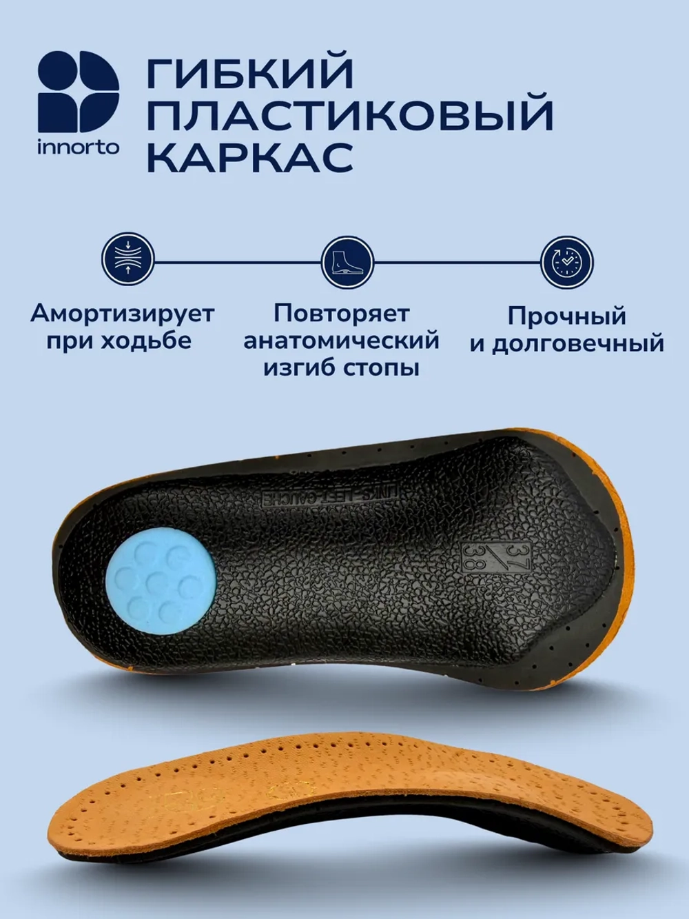 Подпяточники ортопедические при пяточной шпоре, пара
